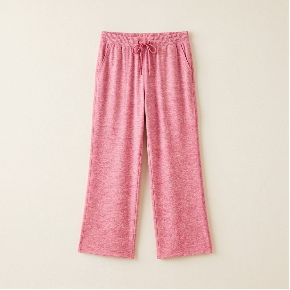 Athletic Works Womens Plus XXXL Pink Space Dye Slim Leg Lounge Pants NWT